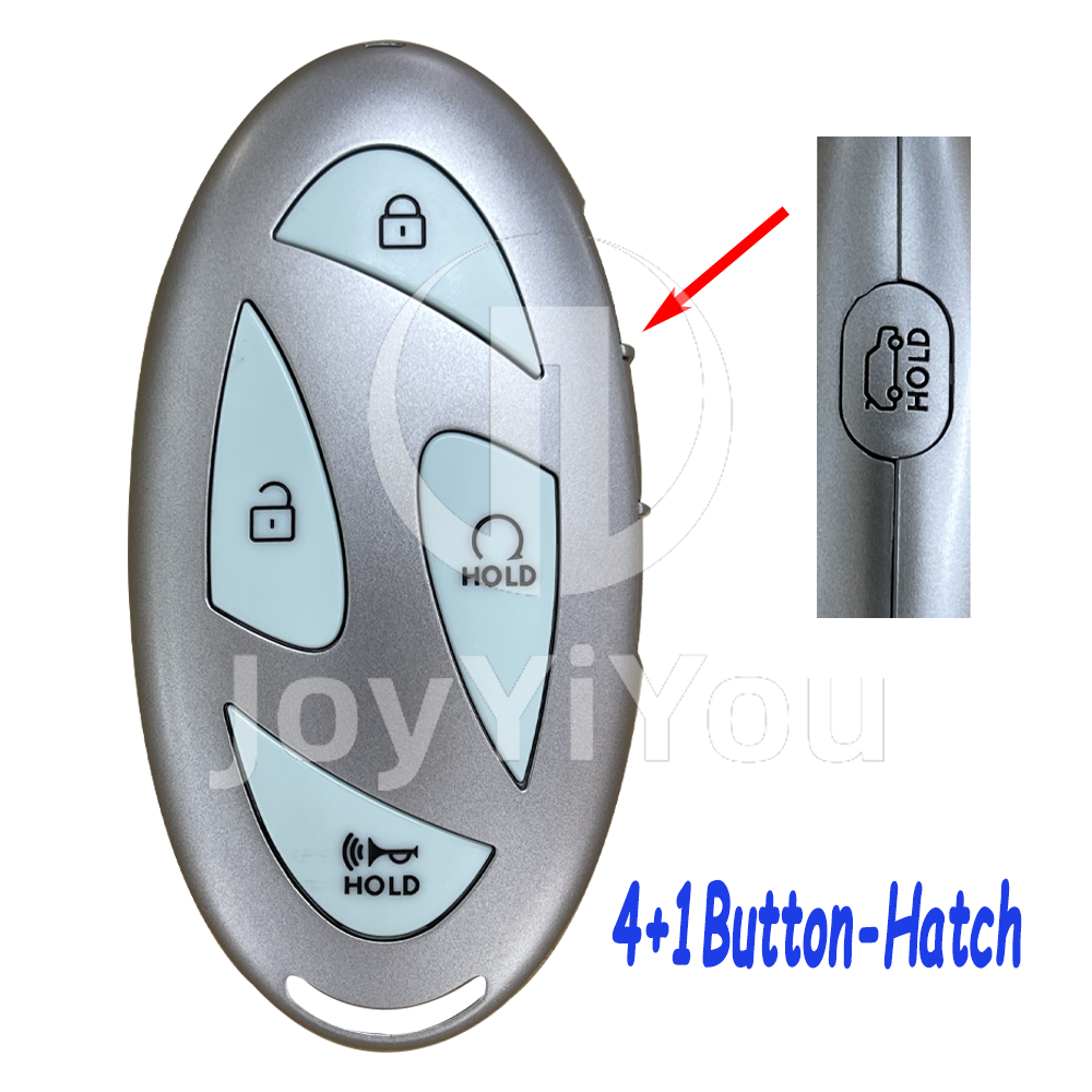 4+1Button-Hatch Smart Card Cover For Hyundai（Blue）