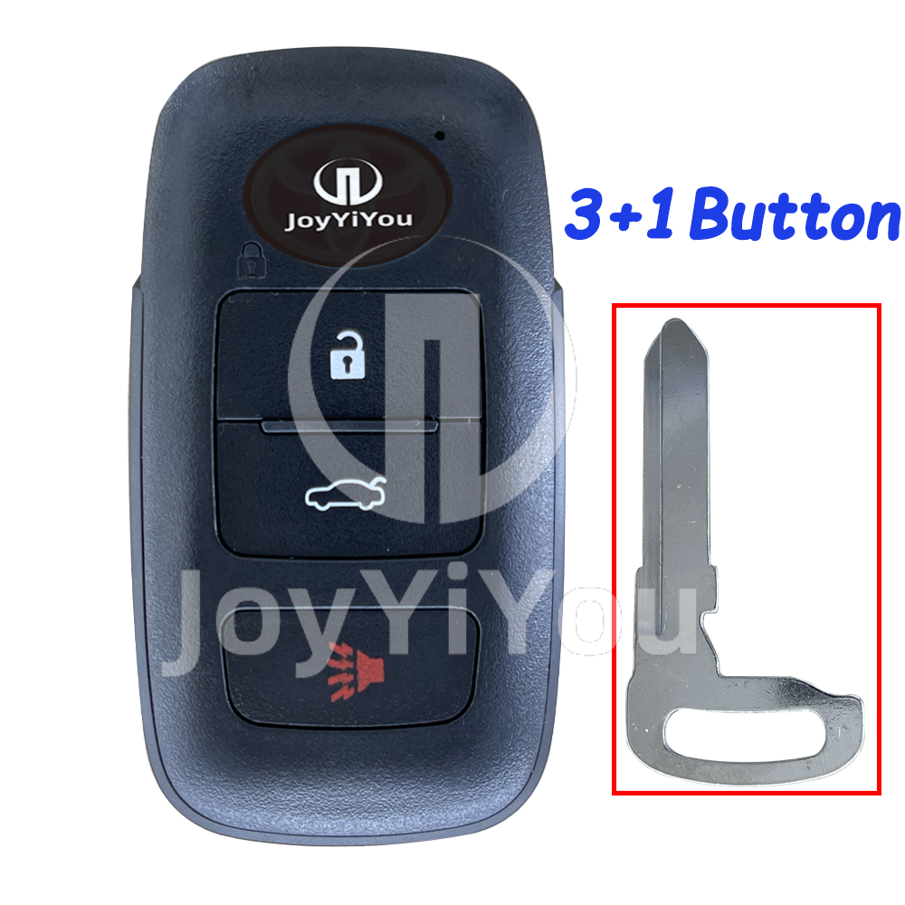 3+1Button Remote Key Shell For TOY With Emergency Key