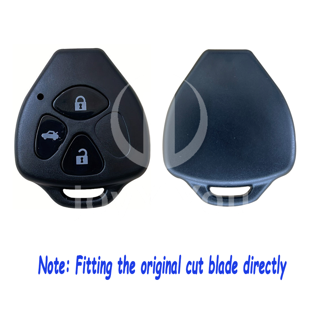 3Button Remote Key Cover Replacement No Blade For TOY Remote Key （Without Logo）