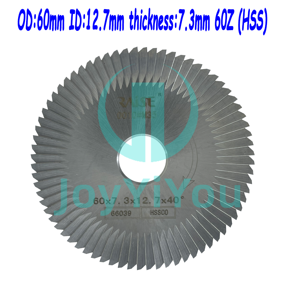 60-Tooth Double-Sided Alloy Cutter for Key Cutting Machine