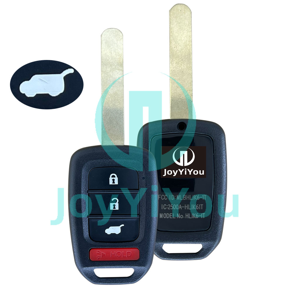 4Button-Hatch Remote Key Shell For HON HON66 Blade