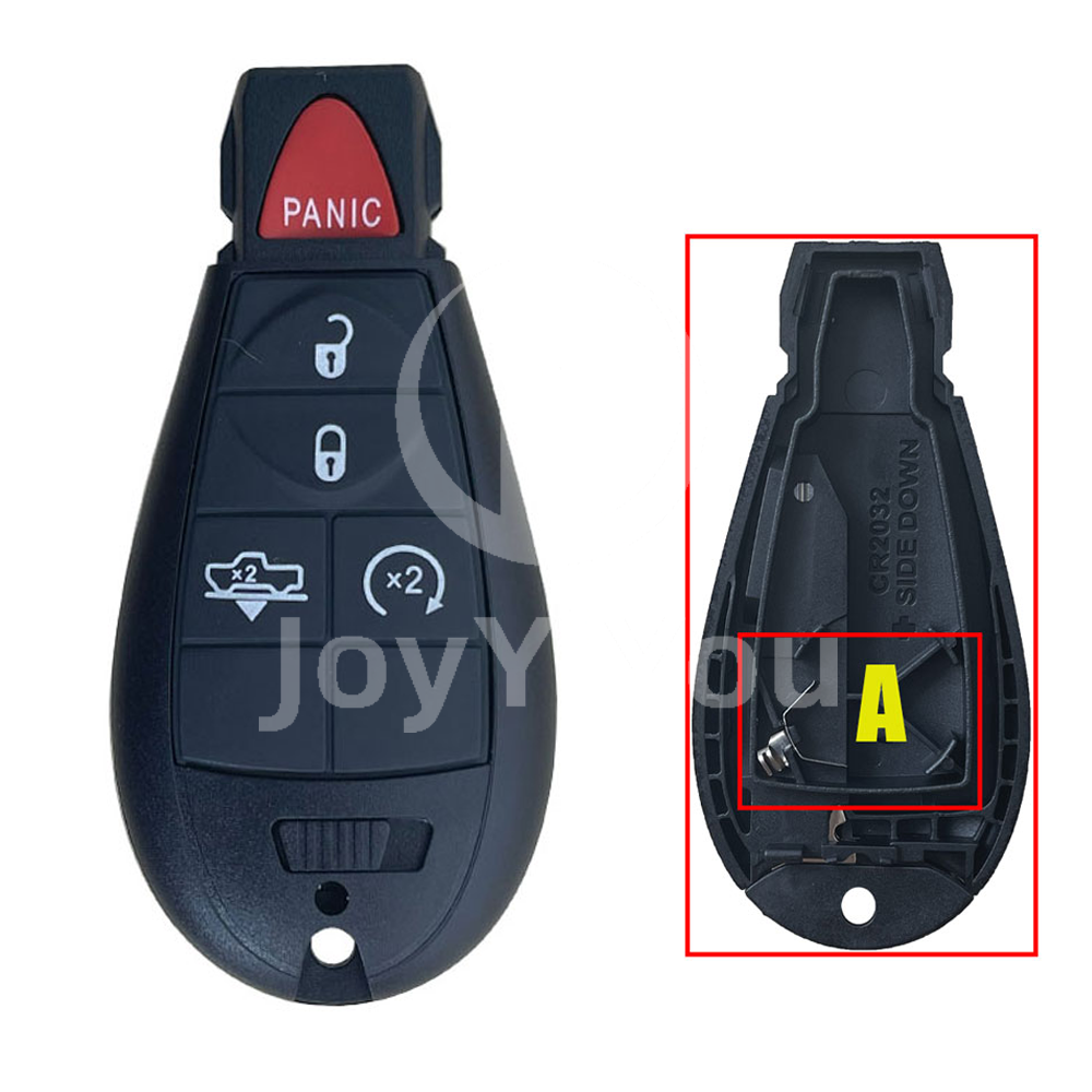 4+1 Button-Pickup FOBIK Cover Without Battery Door For Chrysler（Without Logo）