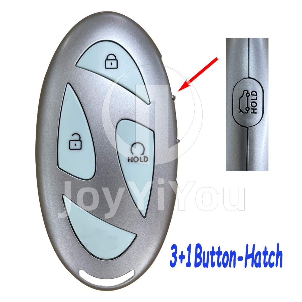 3-1Button-Hatch Smart Card Cover For Hyundai（Blue）