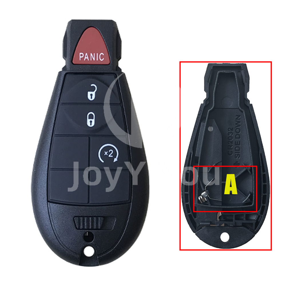 3+1 Button-Start FOBIK Cover Without Battery Door For Chrysler（Without Logo）
