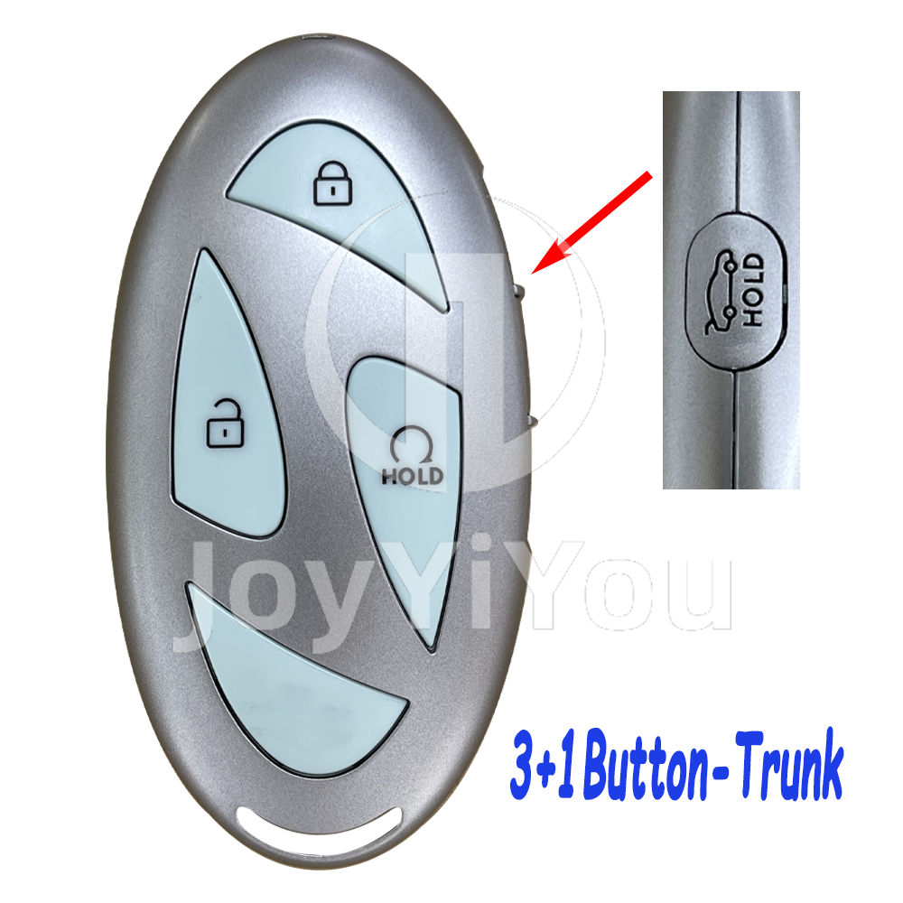 3-1Button-Trunk Smart Card Cover For Hyundai（Blue）