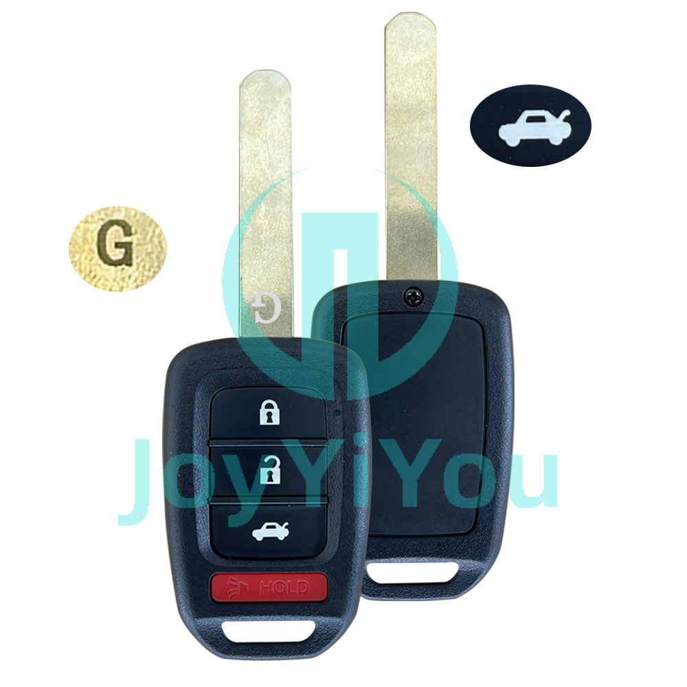 3+1Button-Trunk G On Blade Remote Key Shell For HON HON66 Blade（Without Logo）