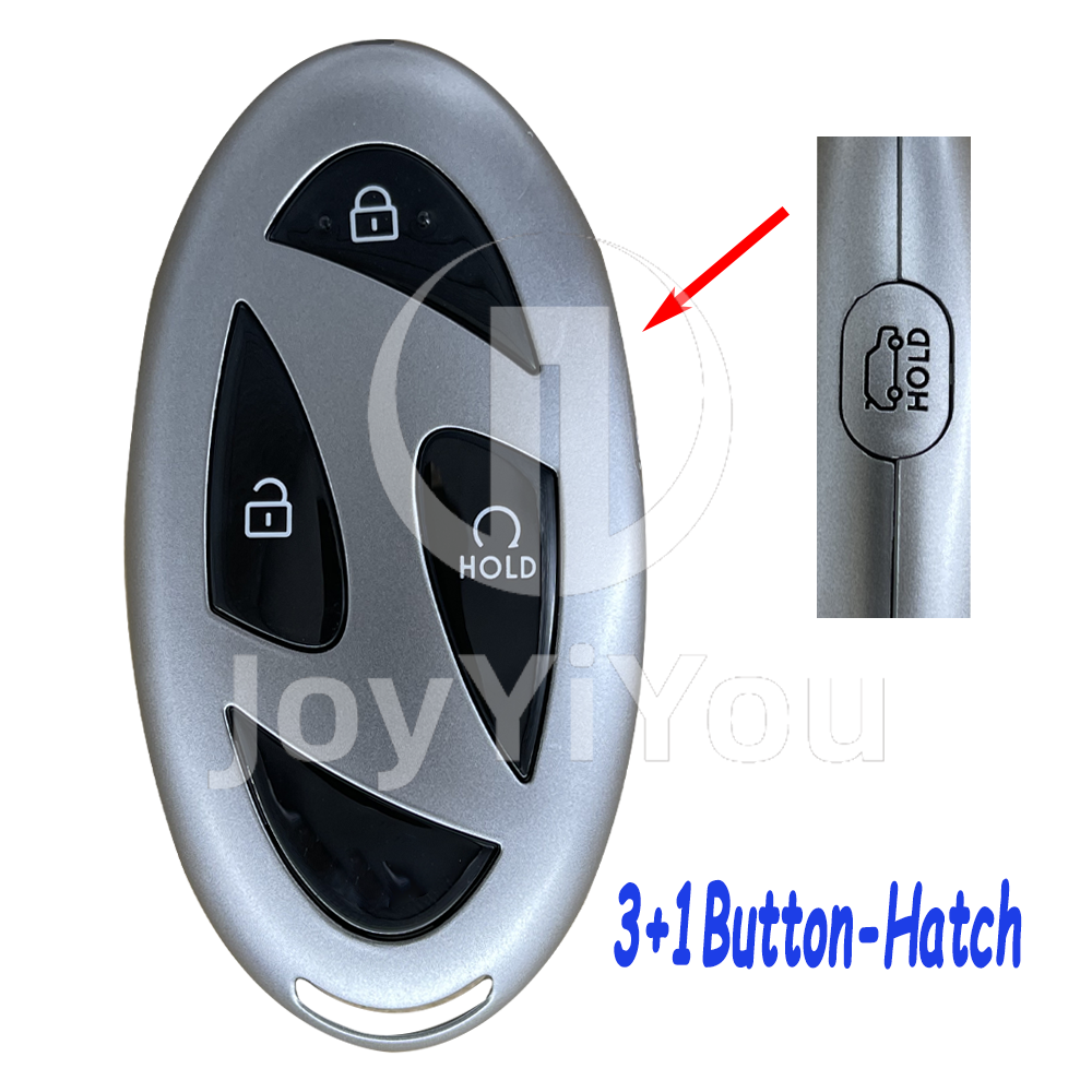 3-1Button-Hatch Smart Card Cover For Hyundai（Black）
