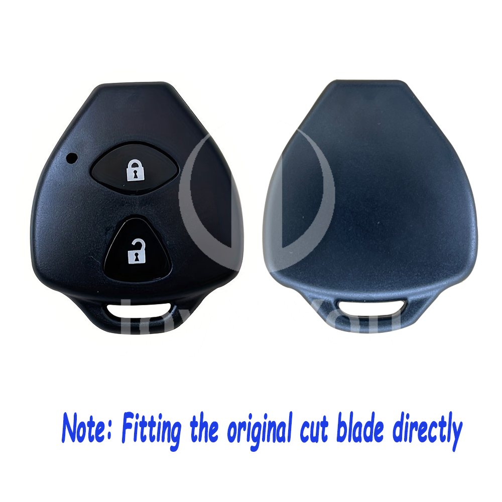 2Button Remote Key Cover Replacement No Blade For TOY Remote Key （Without Logo）