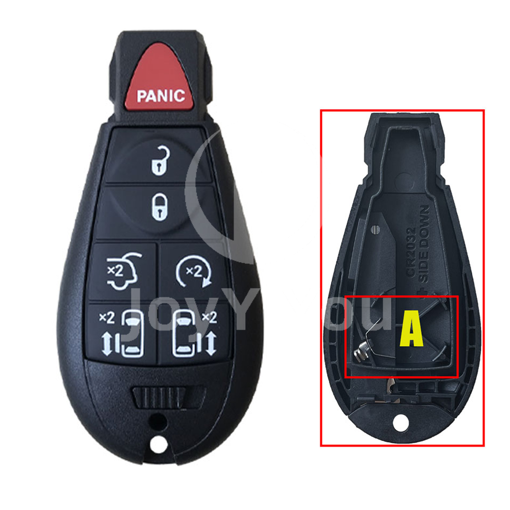 6+1Button FOBIK Cover Without Battery Door For Chrysler（Without Logo）