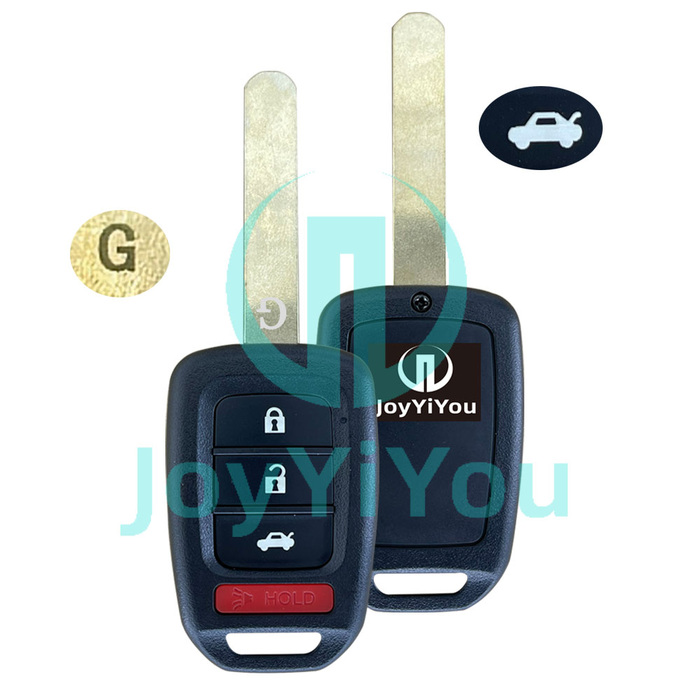3+1Button-Trunk G On Blade Remote Key Shell For HON HON66 Blade
